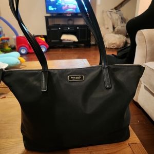 Kate Spade Black Nylon NYC Medium tote